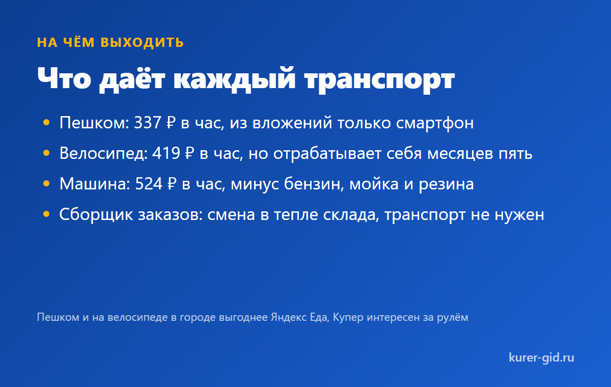 Что даёт каждый транспорт