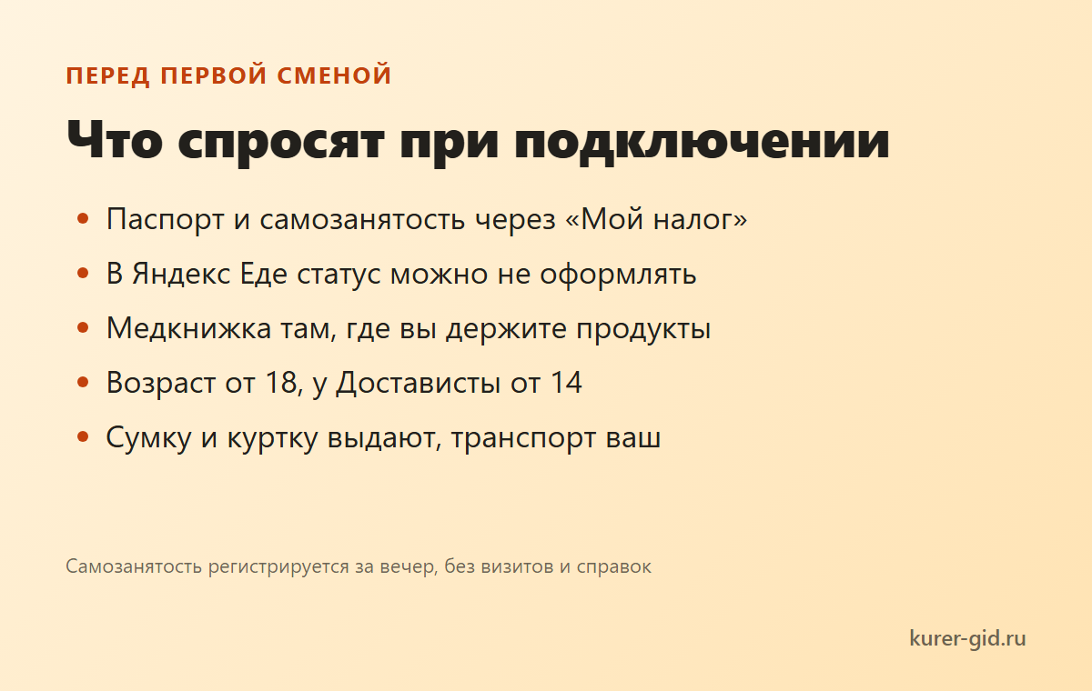 Что спросят при подключении