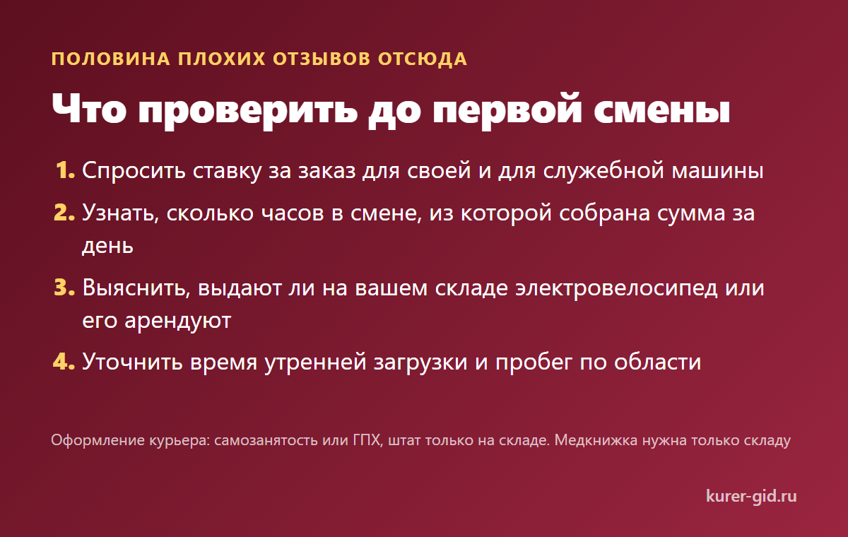 Что проверить до первой смены в Ozon Fresh