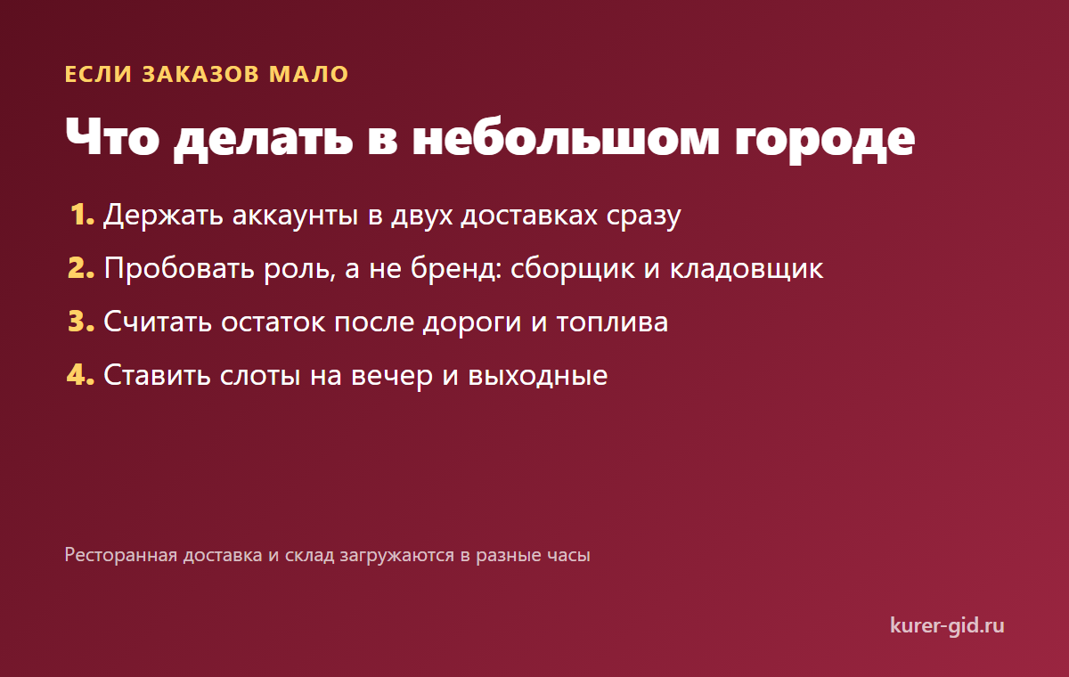 Что делать, если заказов мало